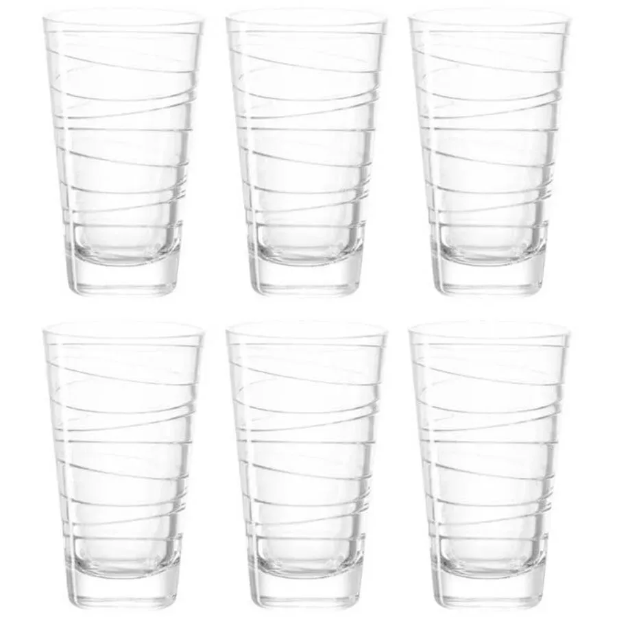 Leonardo - Longdrinkglas, 6 Stück, 280 ml, Transparent