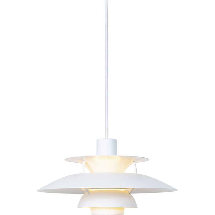 Louis poulsen Pendellampe PH 5 Mini Weiss Aluminium 16.3 cm - Pendellampe