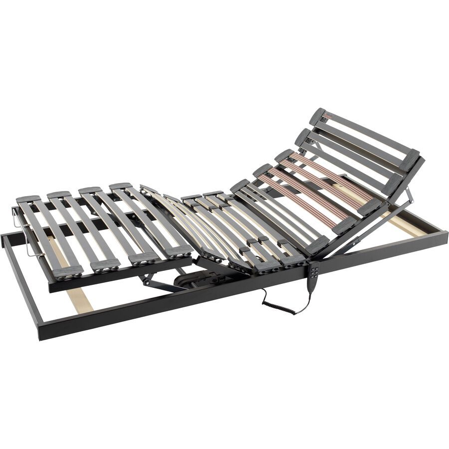 Robusta Einlegerahmen mit Motor Top Basic Duomat Braun Holz 180 x 200 cm Höhenverstellbar (elektrisch) - Farbe: buche - Einlegerahmen mit Motor