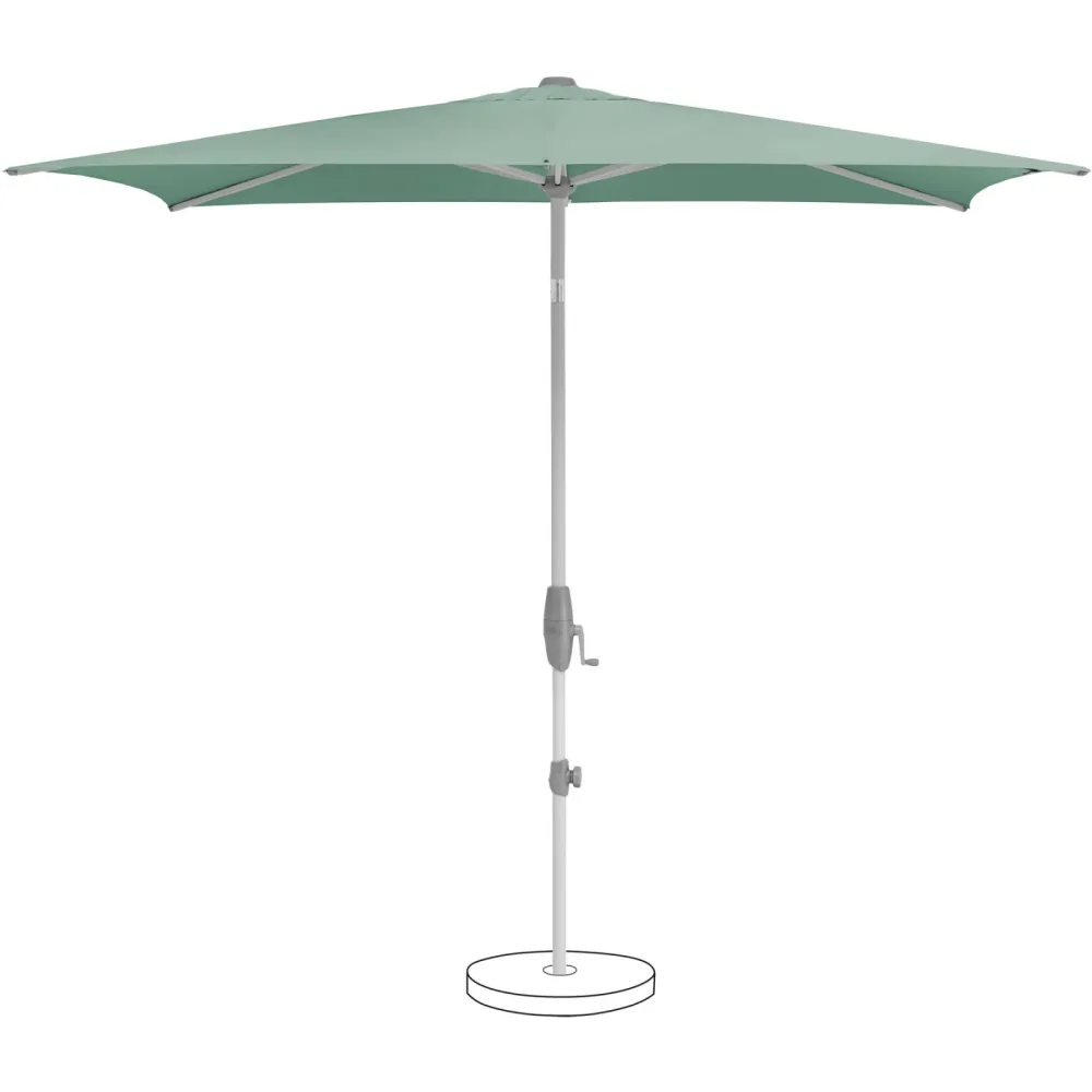 Suncomfort BY GLATZ Sonnenschirm Shell-Turn grün Polyester B 250 T 200 cm - Sonnenschirm