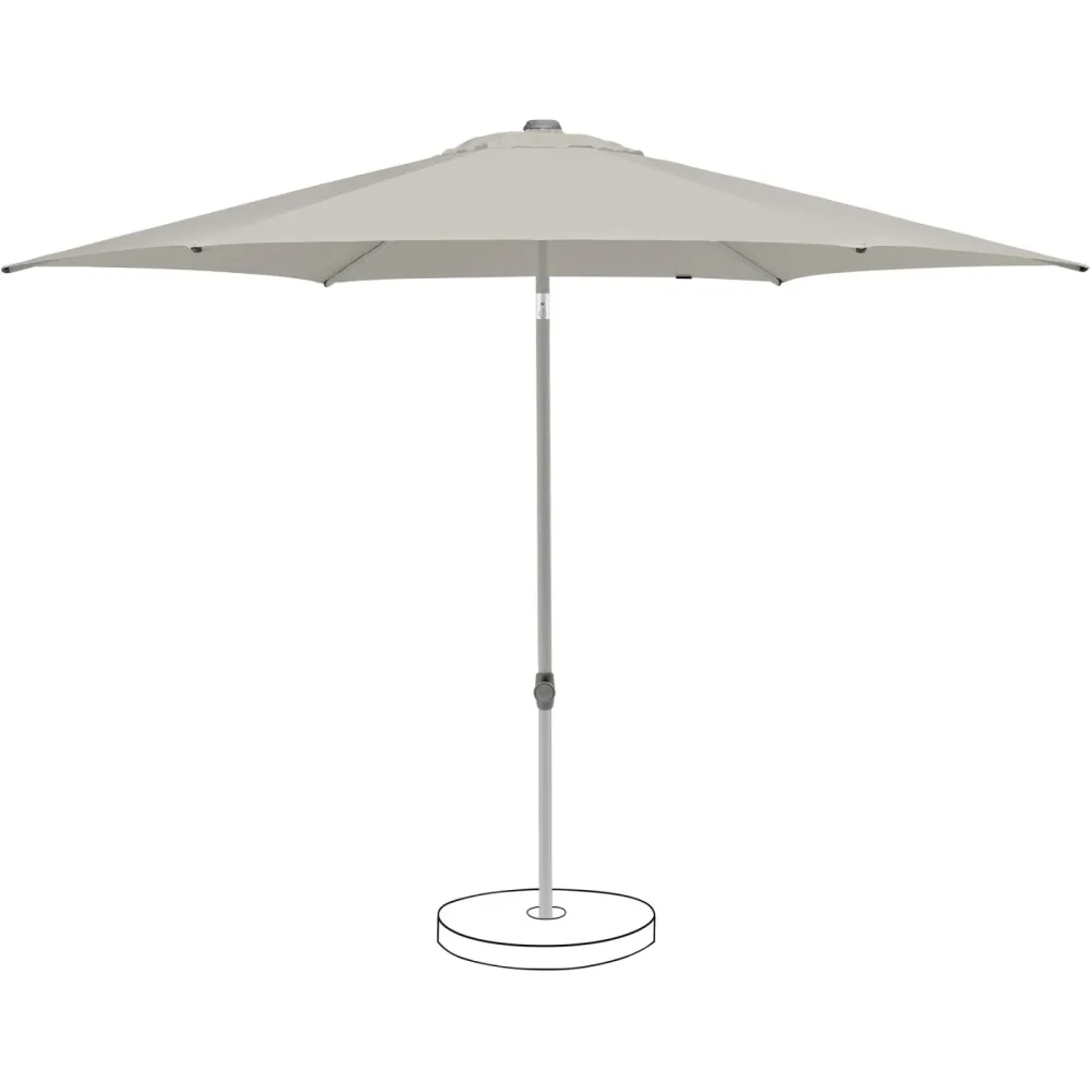 Suncomfort BY GLATZ Sonnenschirm Pop up grau Polyester B 300 T 300 cm - Sonnenschirm