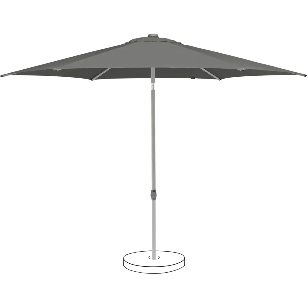 Suncomfort BY GLATZ Sonnenschirm Pop up steingrau Polyester B 300 T 300 cm - Sonnenschirm