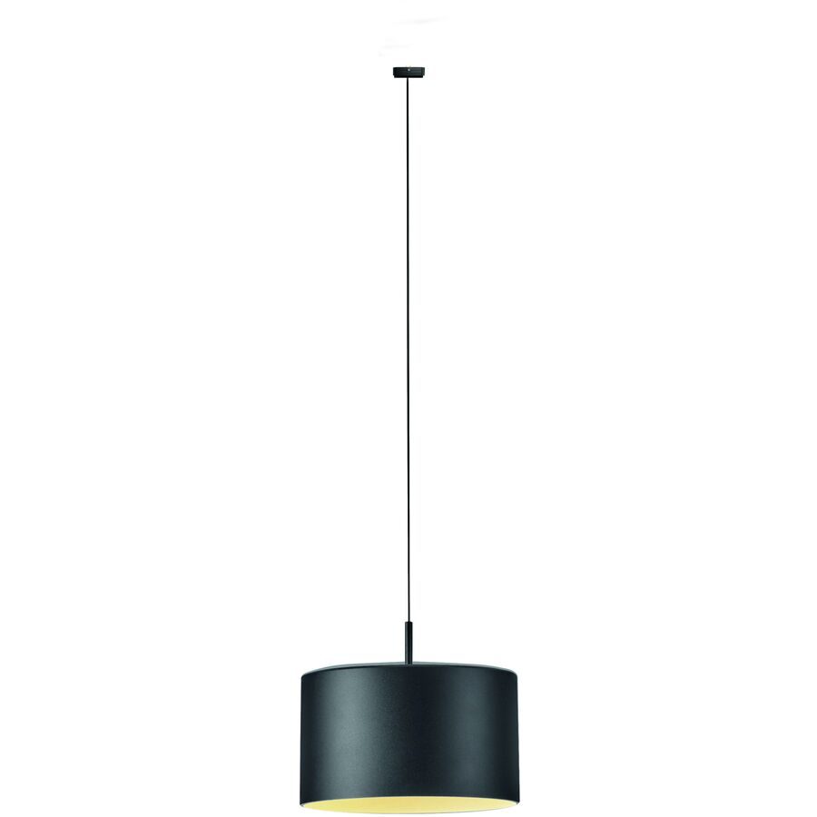 Designer-Pendellampe Bankamp Strada Pro Grand Metal schwarz dimmbar D 16 cm - LED - Lichtfarbe: Extra warmweiss - Material: Aluminium/Acryl -