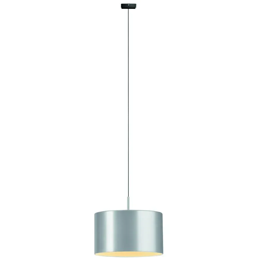Designer-Pendellampe Bankamp Strada Pro Grand Metal aluminium matt dimmbar D 20 cm - LED - Lichtfarbe: Extra warmweiss - Material: Aluminium/Acryl -