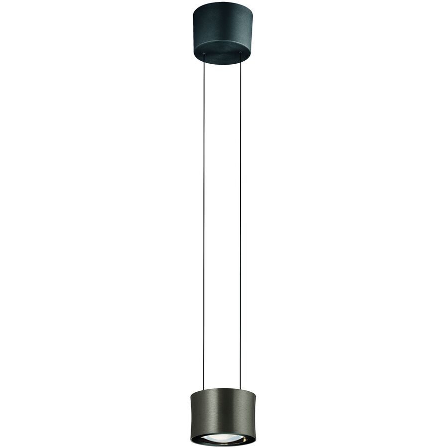 Designer-Pendellampe Bankamp Impulse Bronze 1-flammig vertical flex - LED - Lichtfarbe: Extra warmweiss - Material: Glas/Stahl/Aluminium -