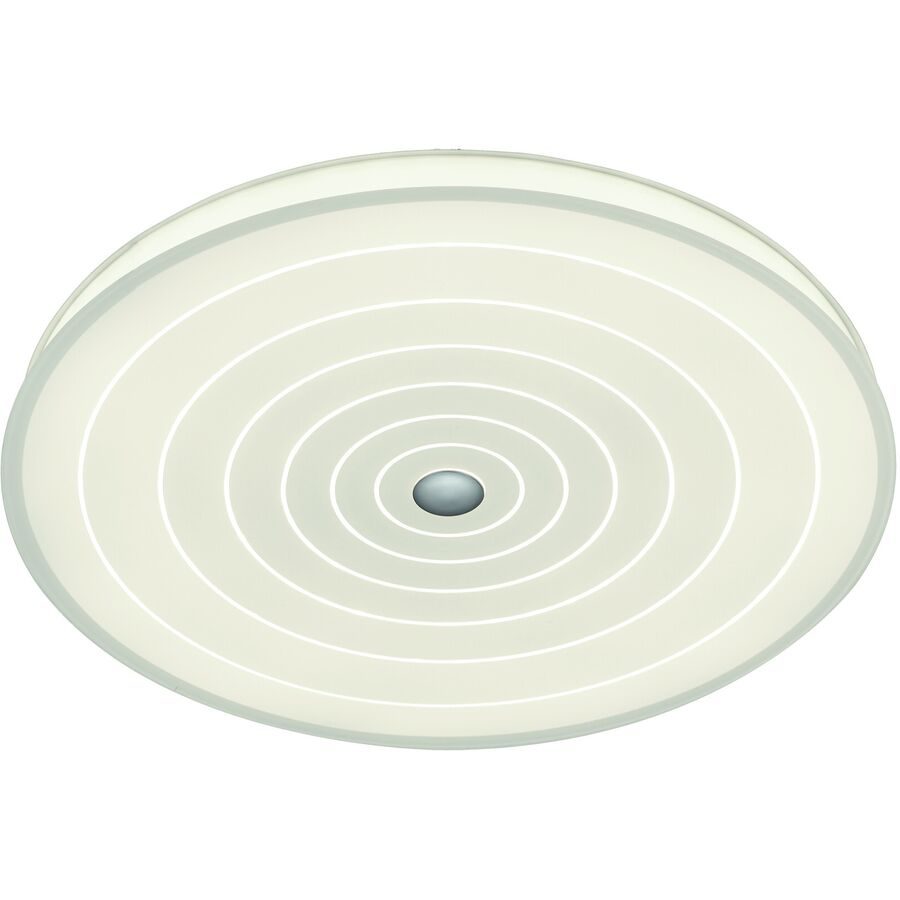Designer-Deckenlampe Bankamp Mandala weiss mit Fernbedienung D 52 cm - LED - Lichtfarbe: Extra warmweiss - Material: Aluminium/Eisen/Glas -