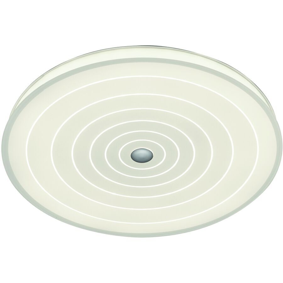 Designer-Deckenlampe Bankamp Mandala weiss mit Fernbedienung D 42 cm - LED - Lichtfarbe: Extra warmweiss - Material: Aluminium/Eisen/Glas -