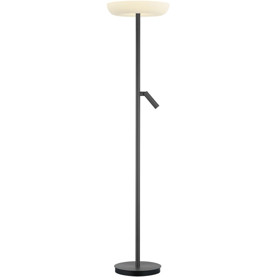 Designer-Stehlampe Bankamp Cielo anthrazit dimmbar H 190 cm - Farbe: anthrazit matt eloxiert - LED - Lichtfarbe: Extra warmweiss - Material: