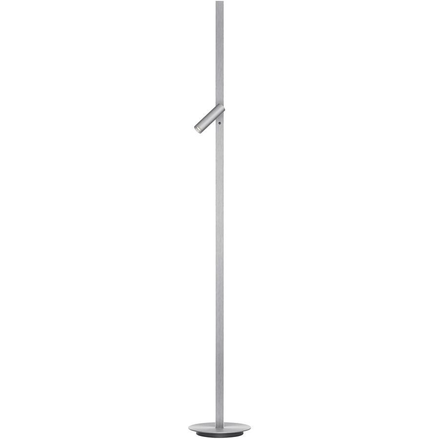 Designer-Steh/Leselampe Bankamp Line aluminium matt dimmbar H 160 cm - LED - Lichtfarbe: Extra warmweiss - Material: Aluminium/Eisen/Acryl -