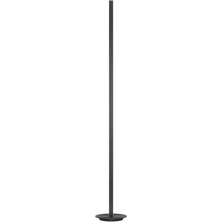 Designer-Stehlampe Bankamp Line anthrazit dimmbar H 160 cm - Farbe: anthrazit matt eloxiert - LED - Lichtfarbe: Extra warmweiss - Material: