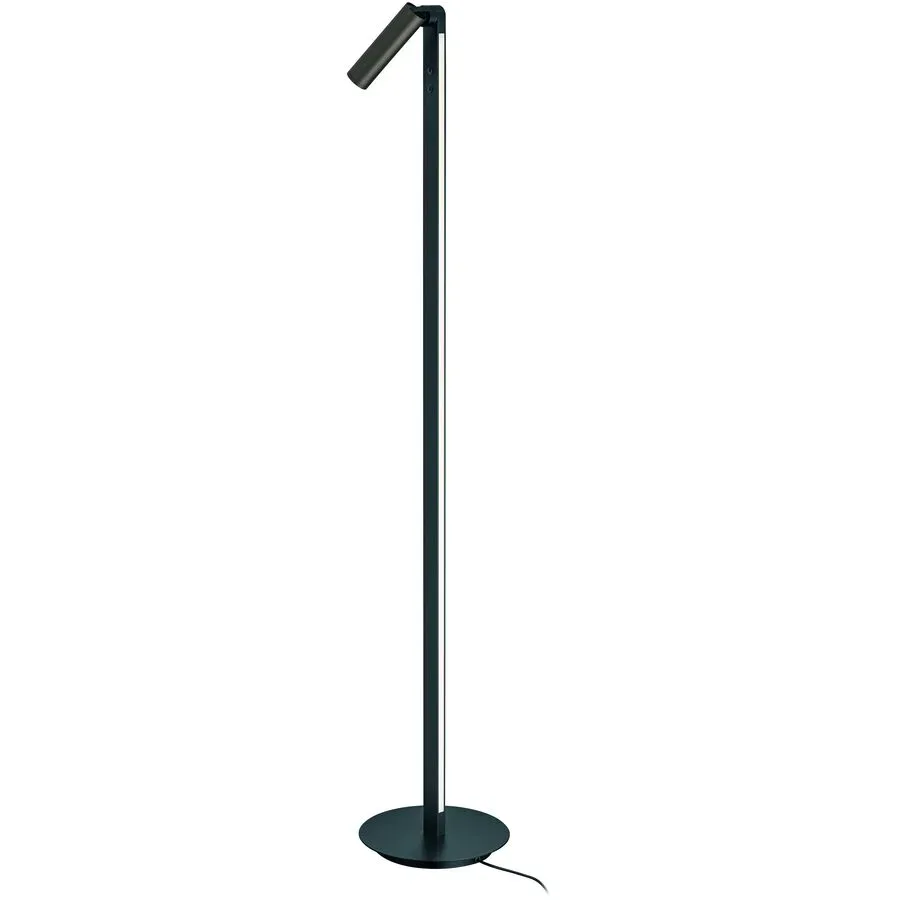 Designer-Stehlampe Bankamp Spot Bronze eloxiert dimmbar H 120 cm - LED - Lichtfarbe: Extra warmweiss - Material: Aluminium/Eisen/Acryl -