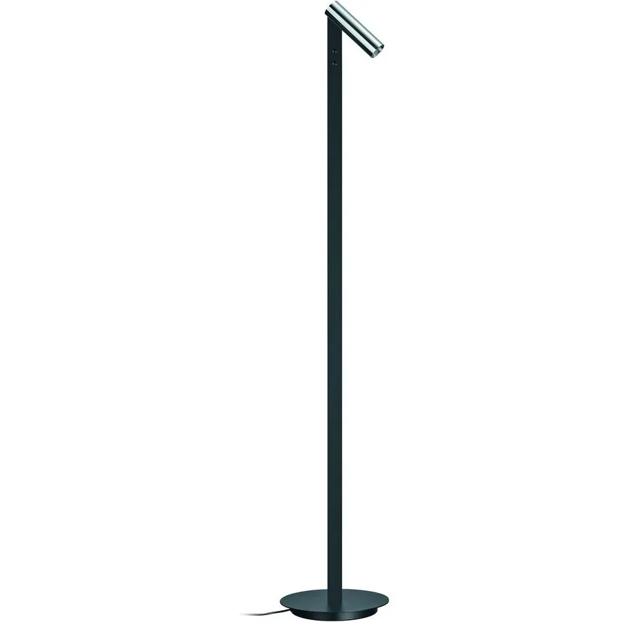 Designer-Steh/Leselampe links Bankamp Spot Chrom dimmbar H 120 cm - LED - Lichtfarbe: Extra warmweiss - Material: Aluminium/Eisen/Acryl -