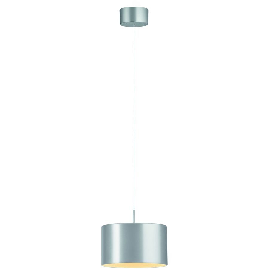 Designer-Pendellampe Bankamp Grand Metal aluminium matt dimmbar D 16 cm - LED - Lichtfarbe: Extra warmweiss - Material: Aluminium/Eisen/Acryl -