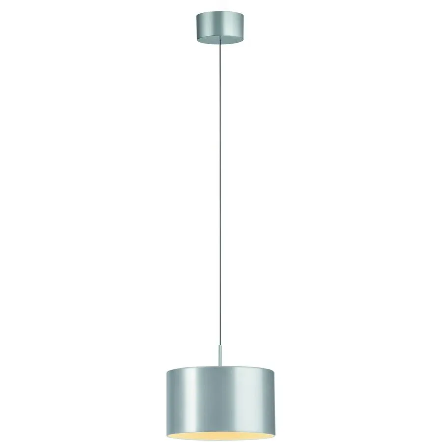 Designer-Pendellampe Bankamp Grand Metal aluminium matt dimmbar D 16 cm - LED - Lichtfarbe: Extra warmweiss - Material: Aluminium/Eisen/Acryl -