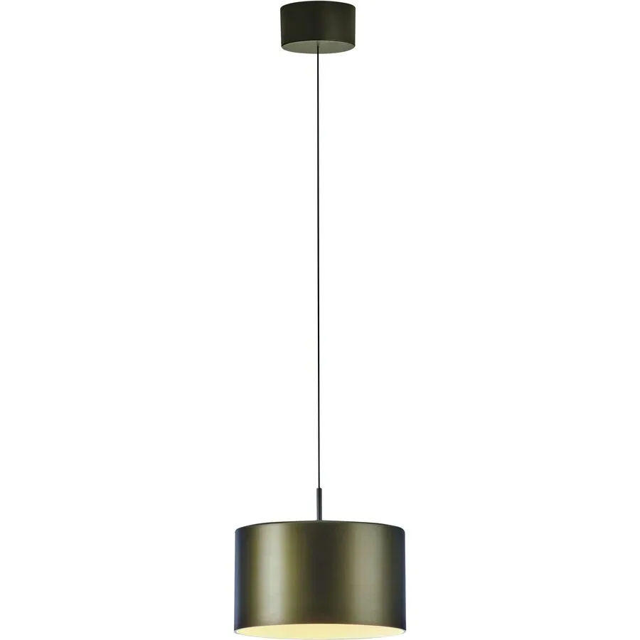 Designer-Pendellampe Bankamp Grand Metal bronze dimmbar D 16 cm - LED - Lichtfarbe: Extra warmweiss - Material: Aluminium/Eisen/Acryl -