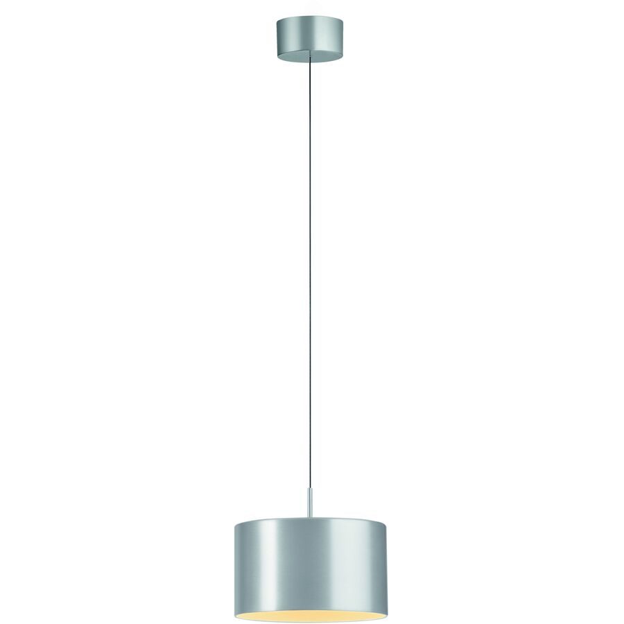 Designer-Pendellampe Bankamp Grand Metal aluminium matt dimmbar D 20 cm - LED - Lichtfarbe: Extra warmweiss - Material: Aluminium/Eisen/Acryl -