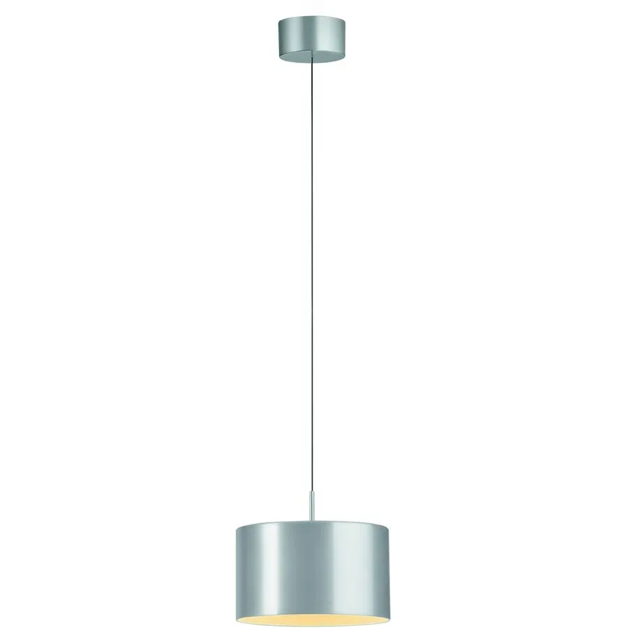 Designer-Pendellampe Bankamp Grand Metal aluminium matt dimmbar D 20 cm - LED - Lichtfarbe: Extra warmweiss - Material: Aluminium/Eisen/Acryl -