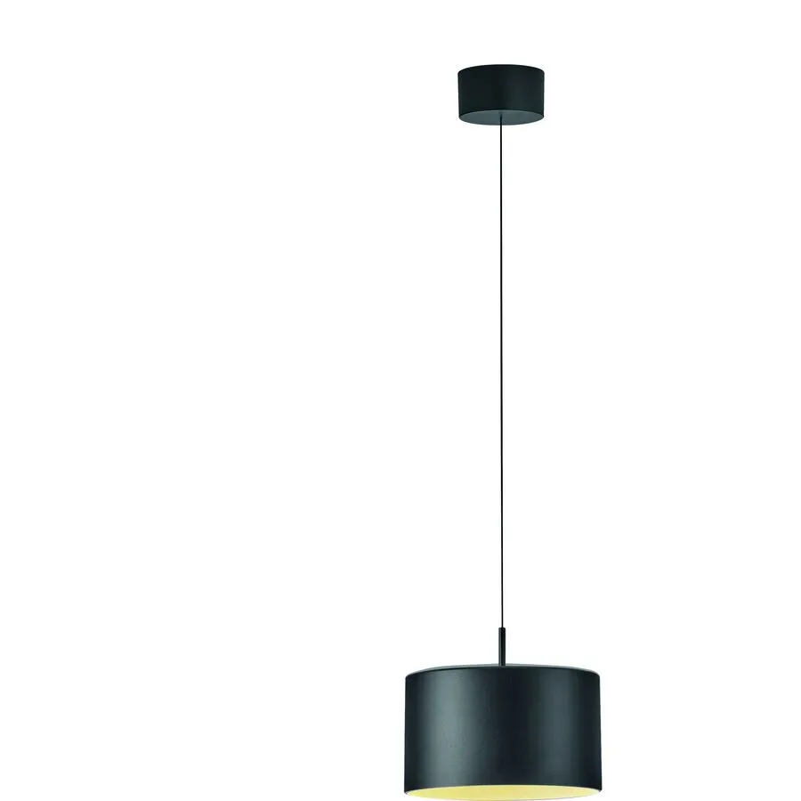 Designer-Pendellampe Bankamp Grand Metal schwarz dimmbar D 20 cm - LED - Material: Aluminium/Eisen/Acryl - Designer-Pendellampe- LED Energiesparlampe