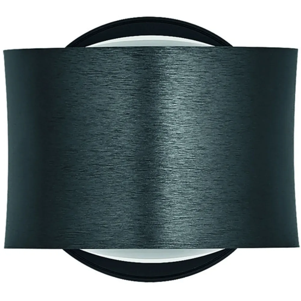 Designer-Wandlampe Bankamp Impulse anthrazit dimmbar - Farbe: anthrazit matt eloxiert - LED - Lichtfarbe: Extra warmweiss - Material: