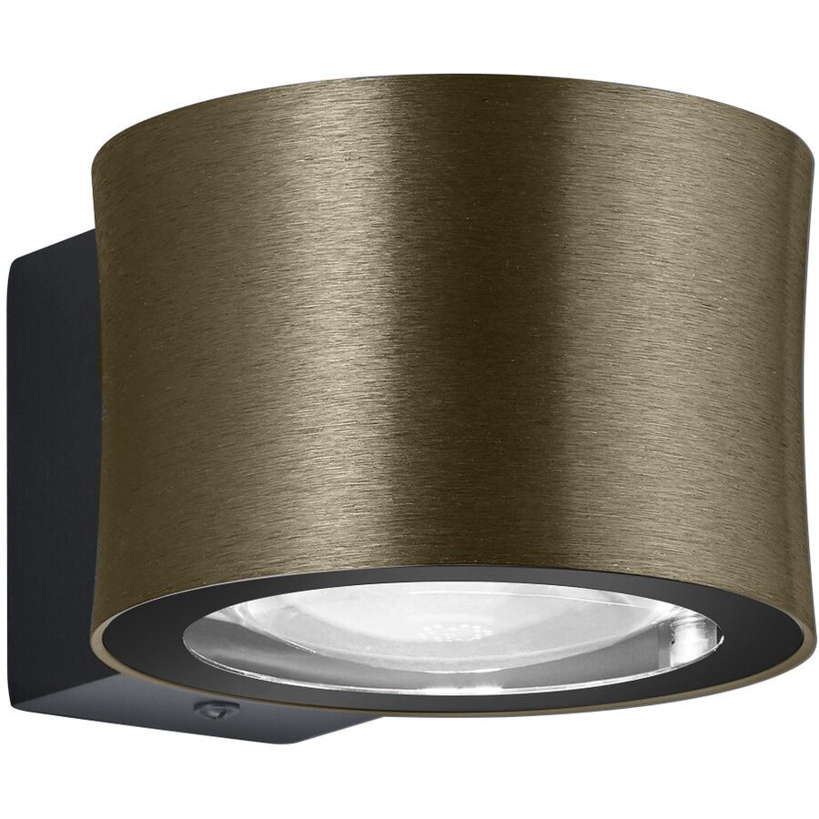 Designer-Wandlampe Bankamp Impulse bronze - LED - Lichtfarbe: Extra warmweiss - Material: Aluminium/Eisen/Glas - Designer-Wandlampe- LED