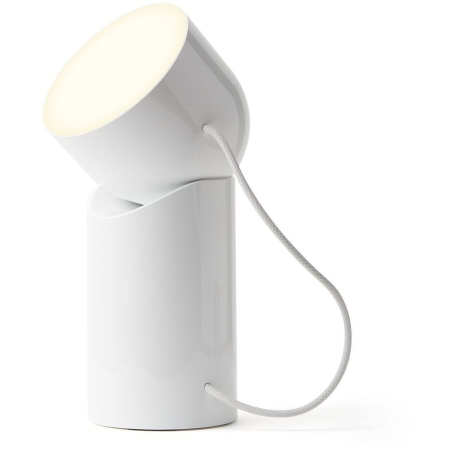 Lexon Tischlampe Orbe Weiss Kunststoff 10 cm 21.8 cm - LED - Lichtfarbe: Warmweiss - Kaltes Tagesweiss - Tischlampe- LED Energiesparlampe