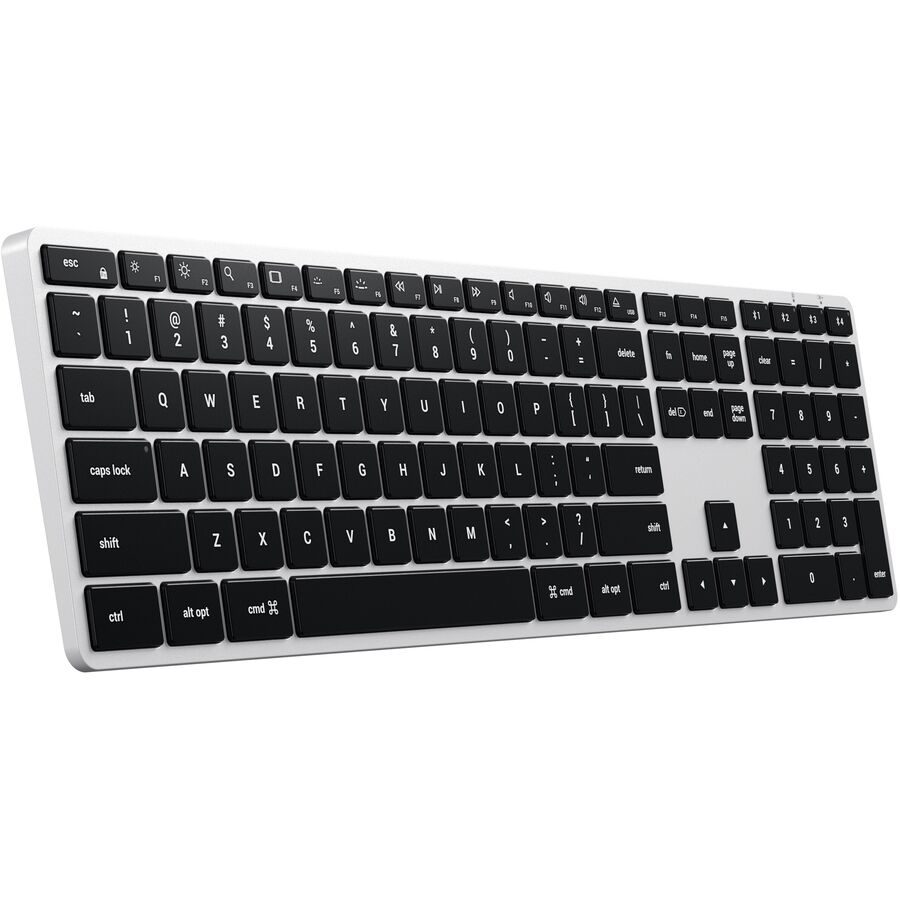 Tastatur Satechi Schwarz/Silber Kunststoff 42.4 cm 11.5 cm - Farbe: silber/schwarz - Tastatur