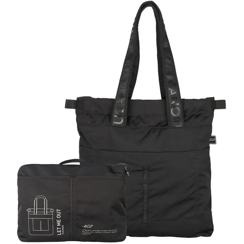 TUCANO Tasche FOLDABLE Schwarz Stoff - Tasche