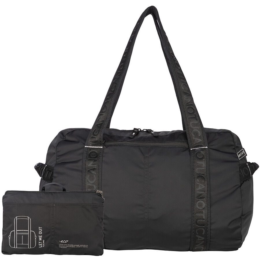 TUCANO Reisetasche FOLDABLE Schwarz Stoff - Reisetasche