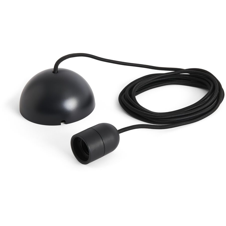 Designer-Pendellampenfassung HAY Common E27 schwarz - Material: Kunststoff - Lampenfassung