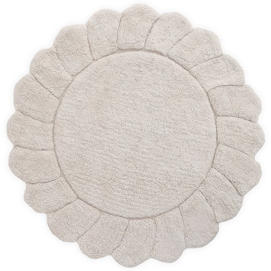 Teppich Florina Weiss Baumwolle 110 cm 110 cm - Teppich