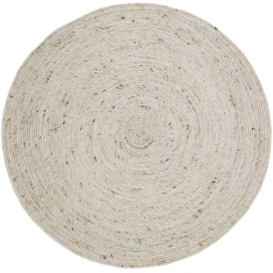 Teppich Juha Beige Stoff 160 cm 160 cm - Teppich
