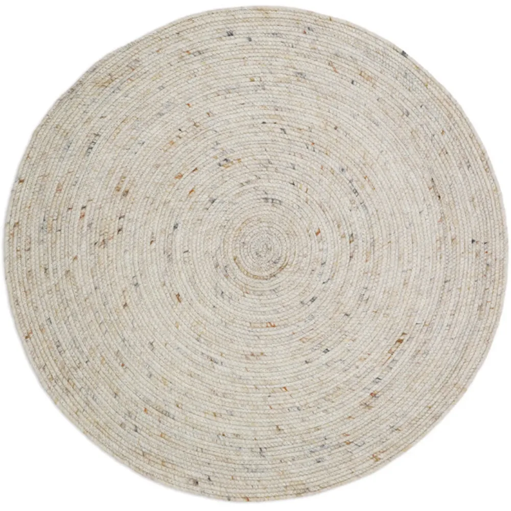 Teppich Juha Beige Stoff 160 cm 160 cm - Teppich