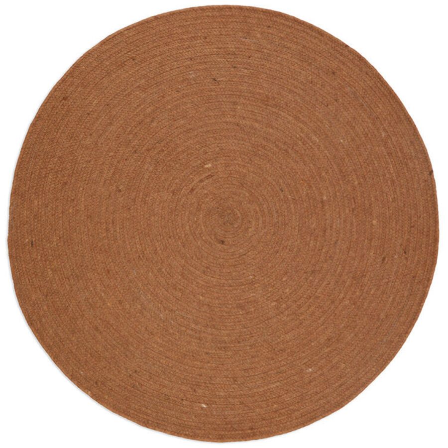 Teppich Juha Stoff 110 cm 110 cm - Farbe: Toffee - Teppich