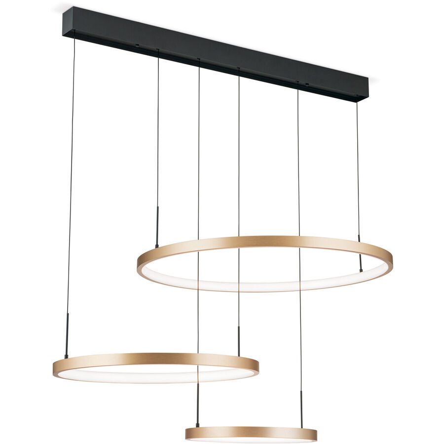 Pendellampe Sphere Schwarz Stahl 80 cm - LED - Lichtfarbe: Warmweiss - Pendellampe- LED Energiesparlampe