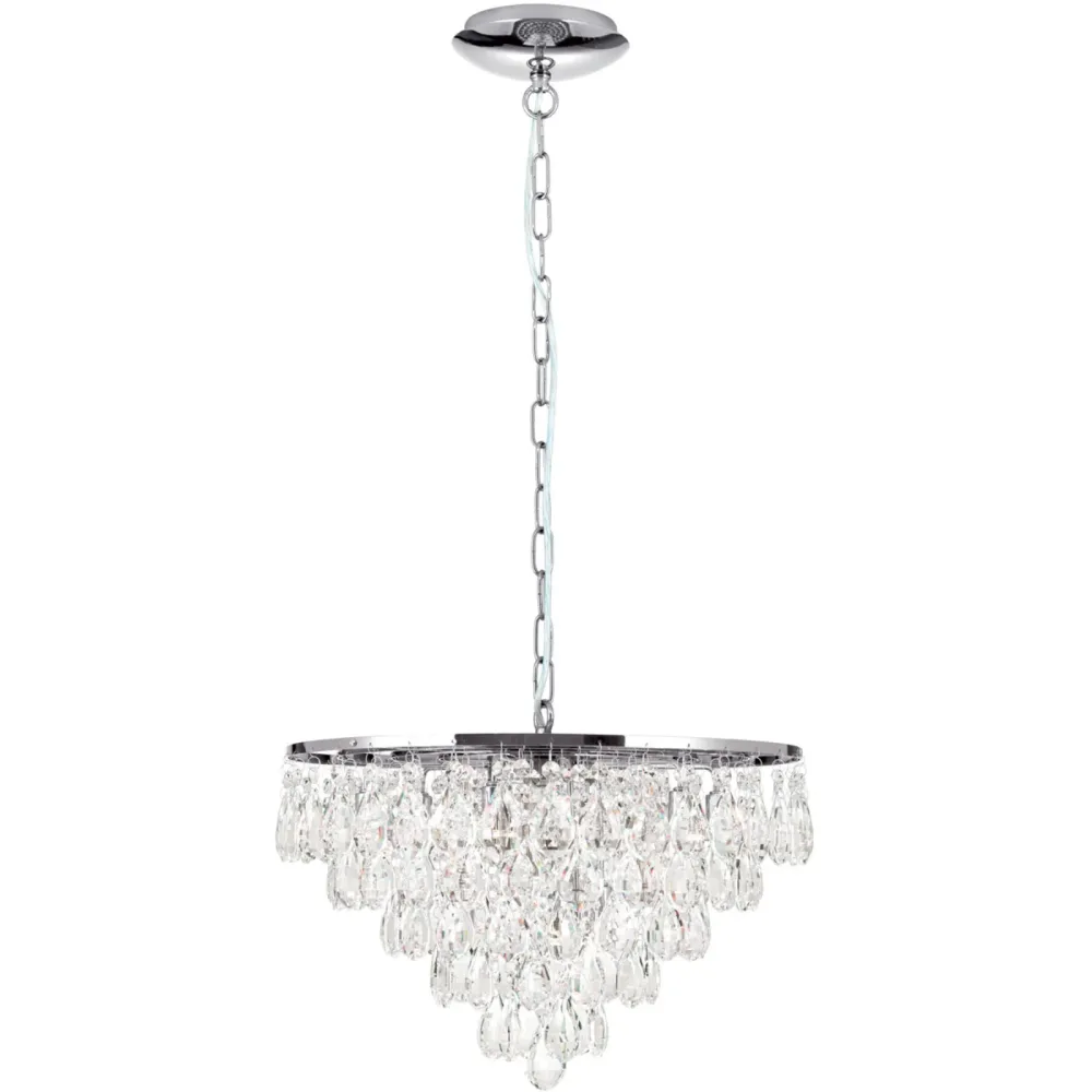 Pendellampe Celeste Grau Stahl 30 cm - Farbe: chrom - Pendellampe