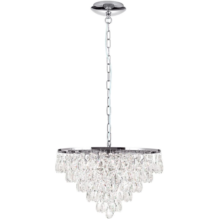 Pendellampe Celeste Grau Stahl 30 cm - Farbe: chrom - Pendellampe