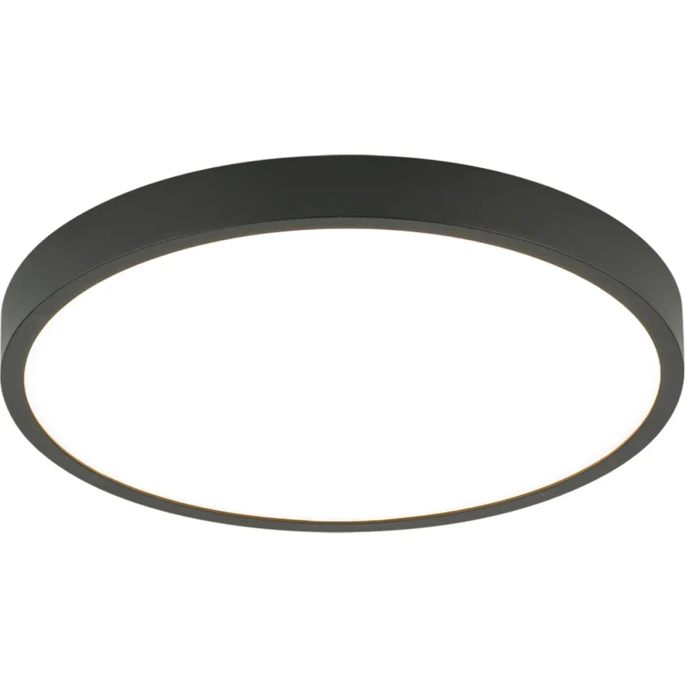 Deckenlampe Bully Schwarz Aluminium 2.4 cm - LED - Lichtfarbe: Warmweiss - Deckenlampe- LED Energiesparlampe