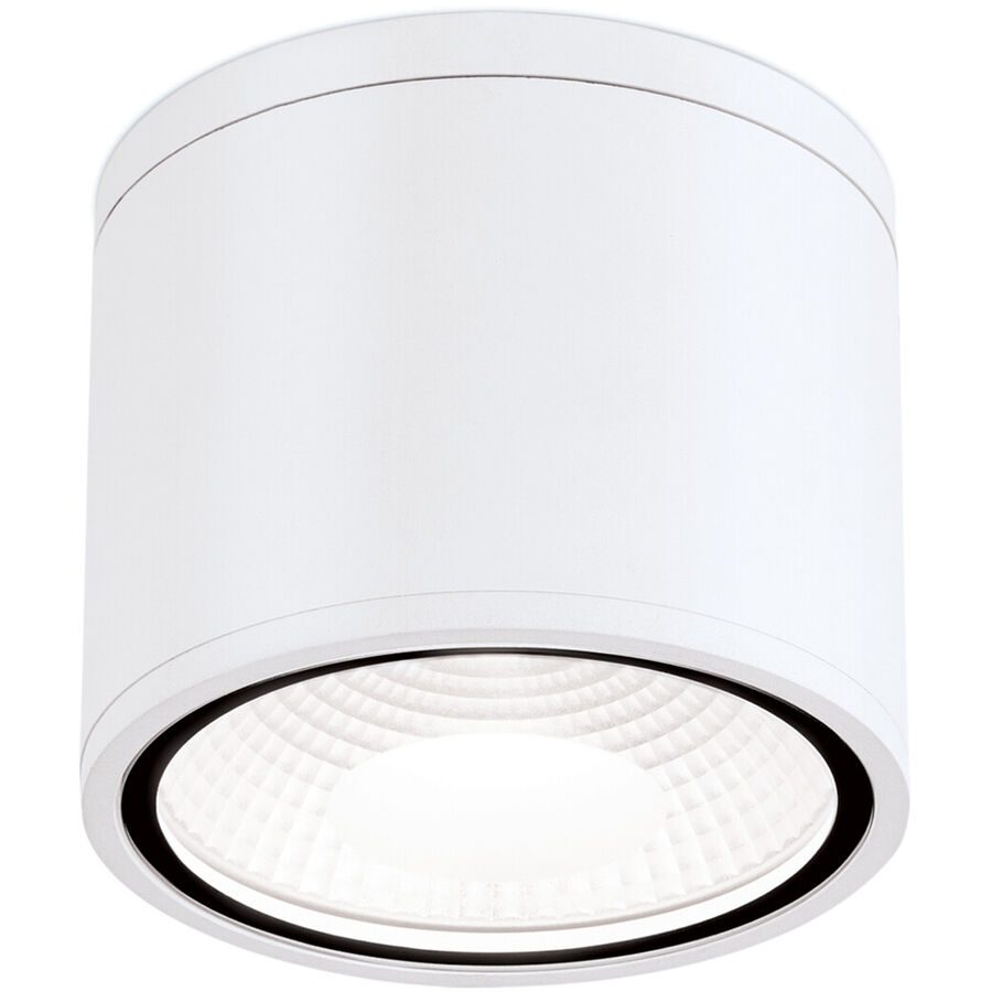 Deckenlampe aussen Sputnik Weiss 12 cm - Lichtfarbe: Warmweiss - Material: Siluminguss - Deckenlampe aussen