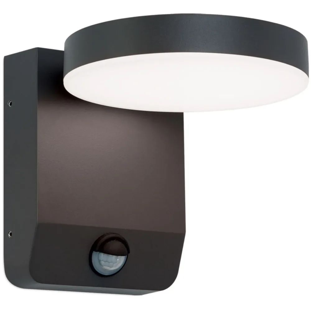 Sensorlampe Hendryk Schwarz Aluminium 12.3 cm 16 cm - Lichtfarbe: Extra warmweiss - Sensorlampe