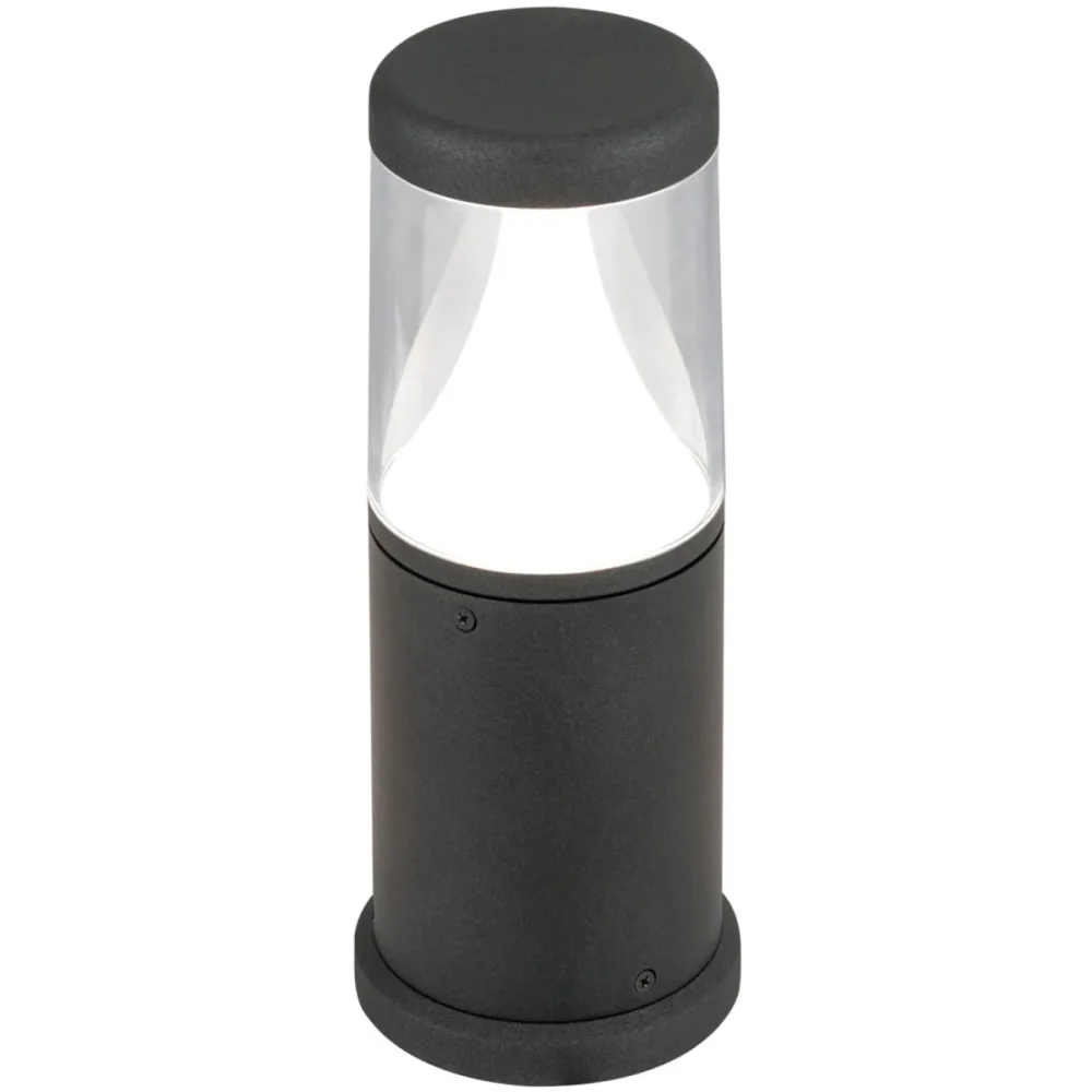 Stehlampe aussen Midnight Grau Aluminium 30 cm - Farbe: anthrazit - Lichtfarbe: Warmweiss - Material: Aluguss - Stehlampe aussen