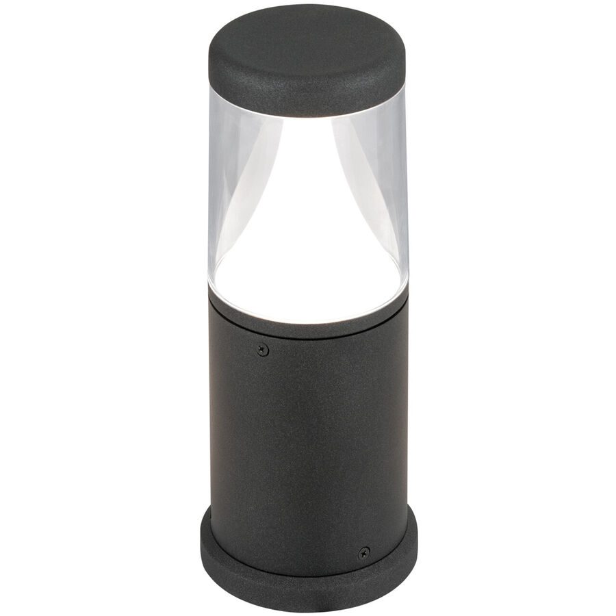 Stehlampe aussen Midnight Grau Aluminium 30 cm - Farbe: anthrazit - Lichtfarbe: Warmweiss - Material: Aluguss - Stehlampe aussen