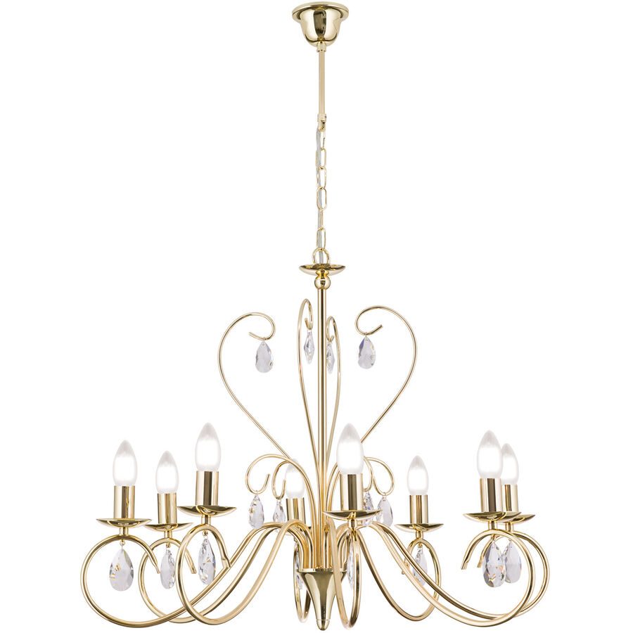 Kronleuchter Alessia Gold Stahl 58 cm - Kronleuchter
