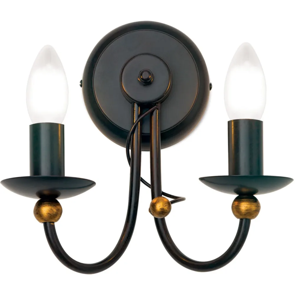 Wandlampe Giovanni Stahl 24 cm 24 cm - Farbe: Antik - Wandlampe
