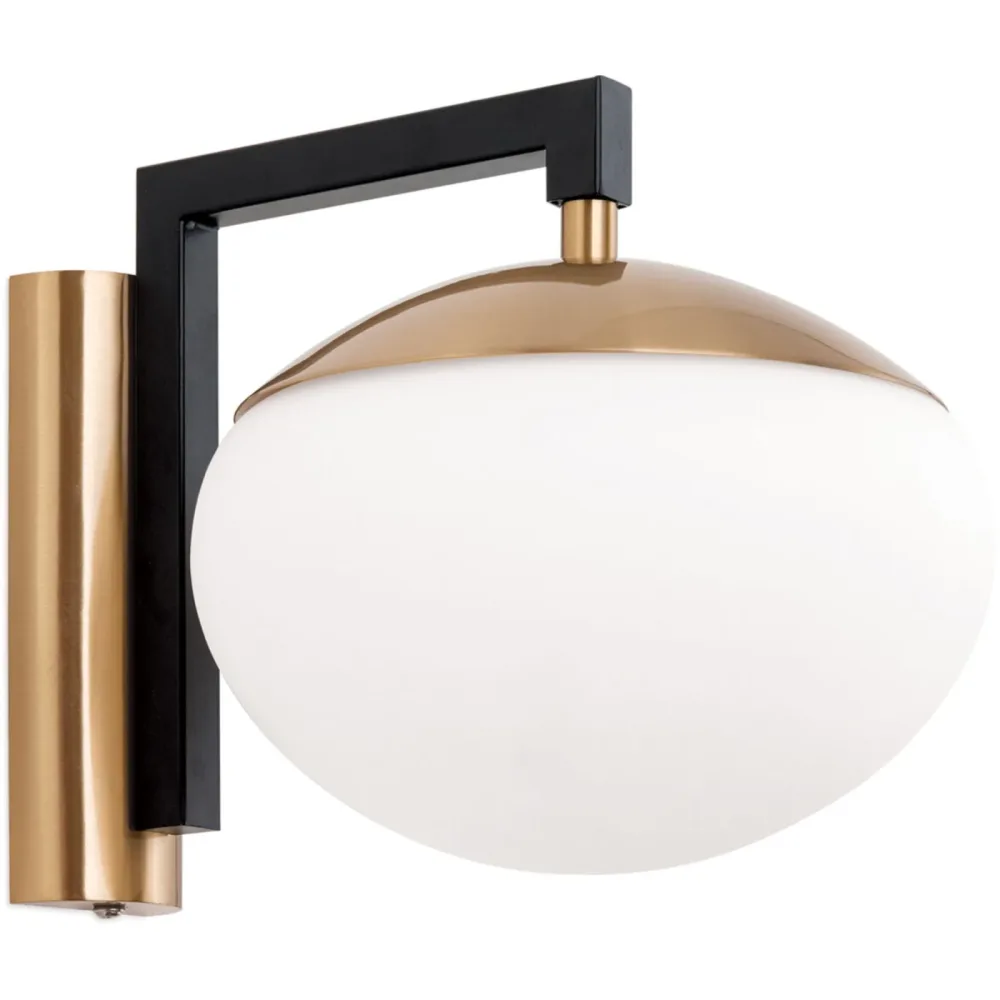Wandlampe Josephine Gold/Schwarz Stahl 18 cm - Farbe: schwarz-gold - Wandlampe