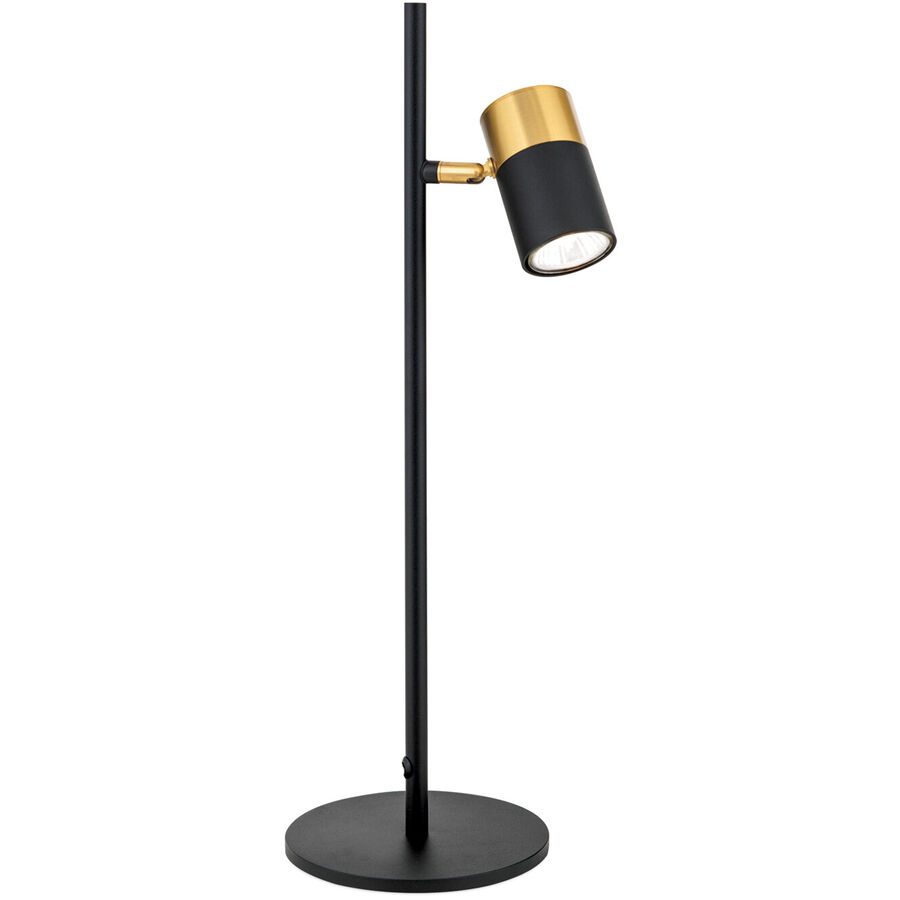 Tischlampe Kevin Gold/Schwarz Stahl 51 cm - Farbe: schwarz-gold - Tischlampe