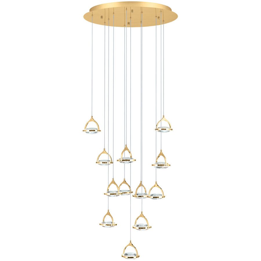 Deckenlampe Moon Gold Stahl 12 cm - Lichtfarbe: Warmweiss - Deckenlampe