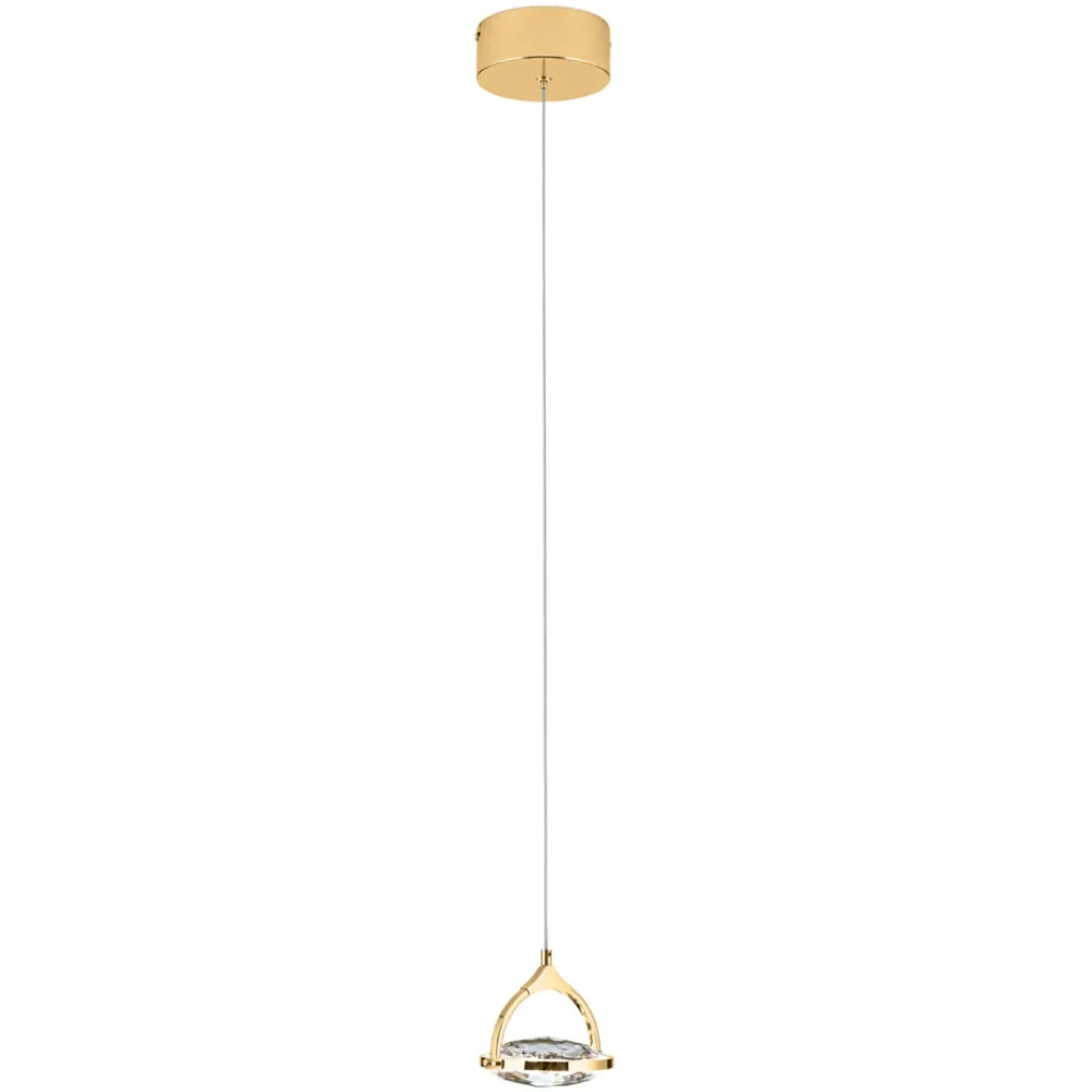 Pendellampe Moon Gold Stahl 12 cm - Lichtfarbe: Warmweiss - Pendellampe