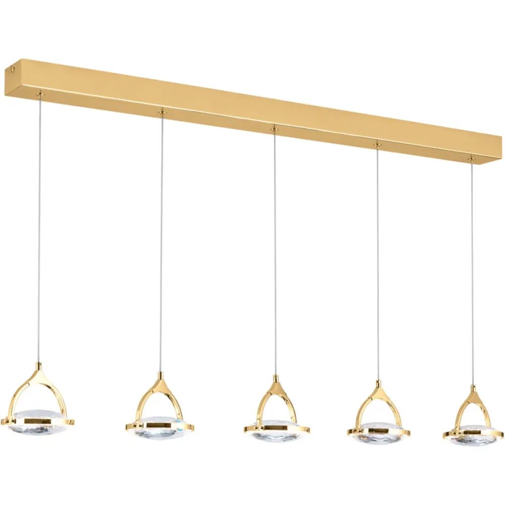 Pendellampe Moon Gold Stahl 12 cm 12 cm - Lichtfarbe: Warmweiss - Pendellampe