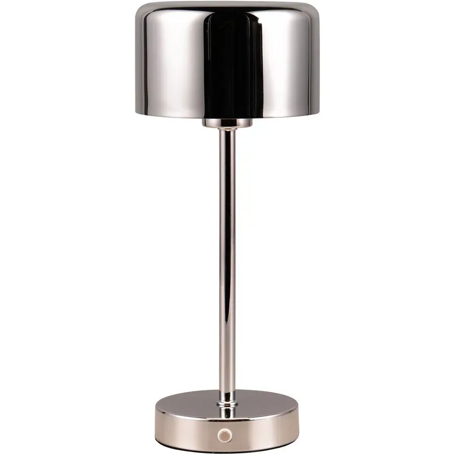 Tischlampe Feliks Silber Metall 30 cm - Farbe: chrom - LED - Tischlampe- LED Energiesparlampe