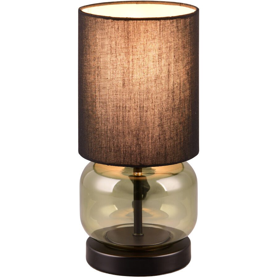 Tischlampe Olly Schwarz Metall 28.5 cm - Farbe: schwarz matt - Tischlampe